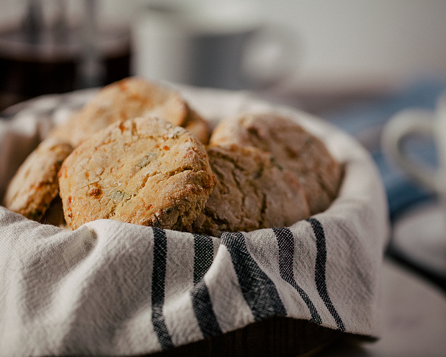 Cottage Cheese and Green Onion Biscuits