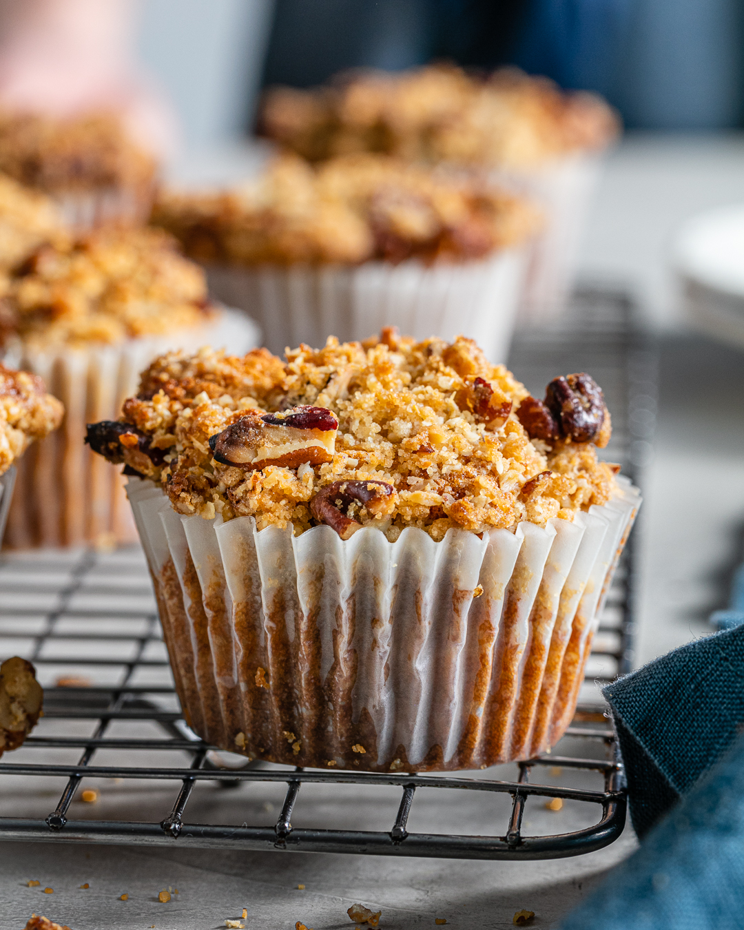 Pecan Streusel Bran Muffins