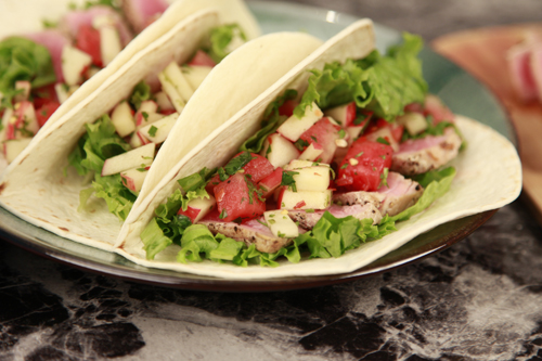 honeycrisp salsa fish tacos