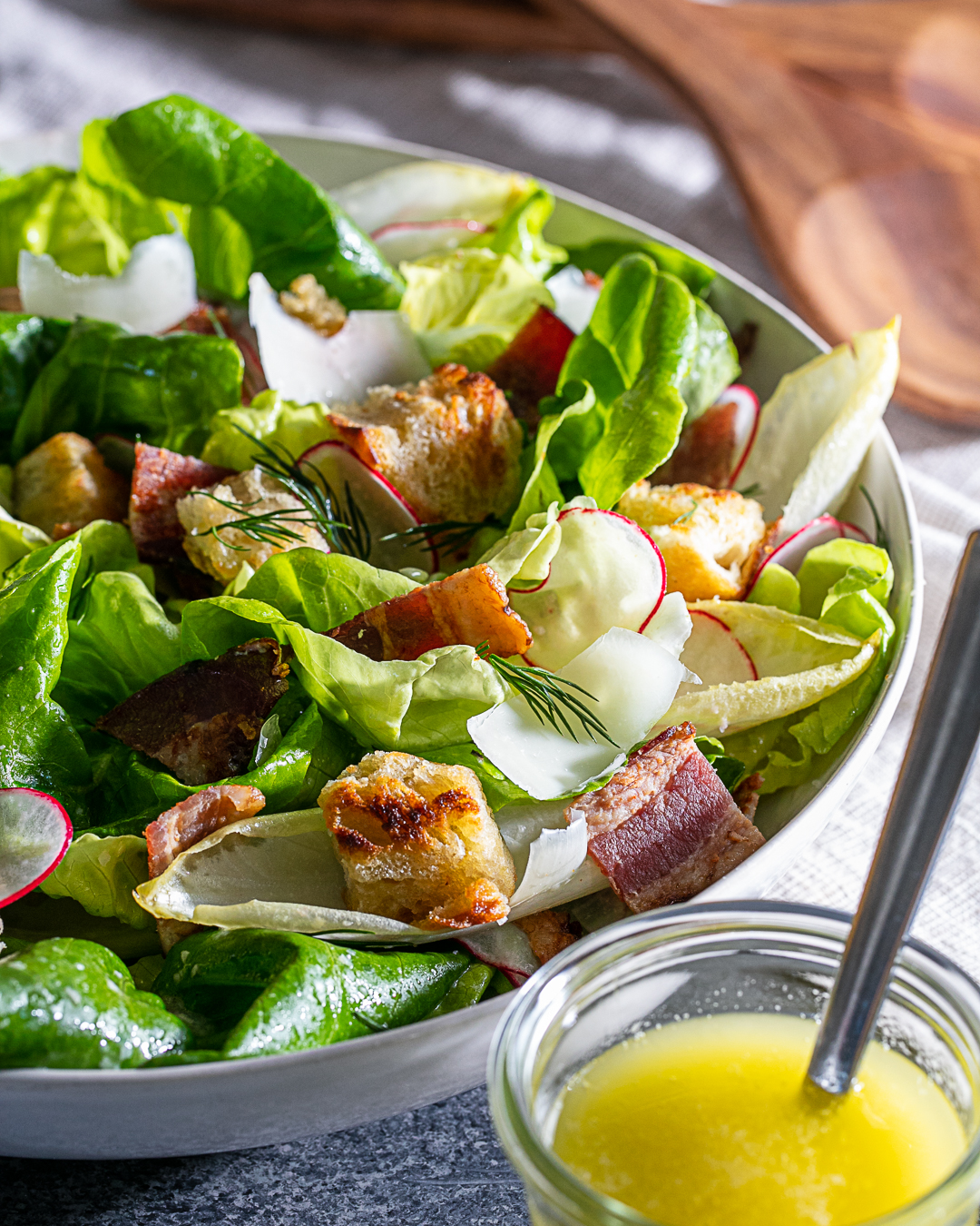 Butter Lettuce Salad & Parm Vinaigrette