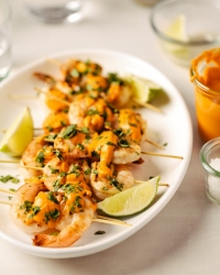 Romesco and Grilled Shrimp