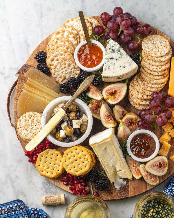 Cheeseboard with Late-Summer Fruits