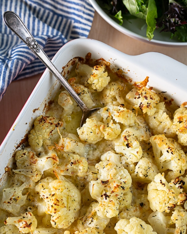 Cheesy Baked Cauliflower