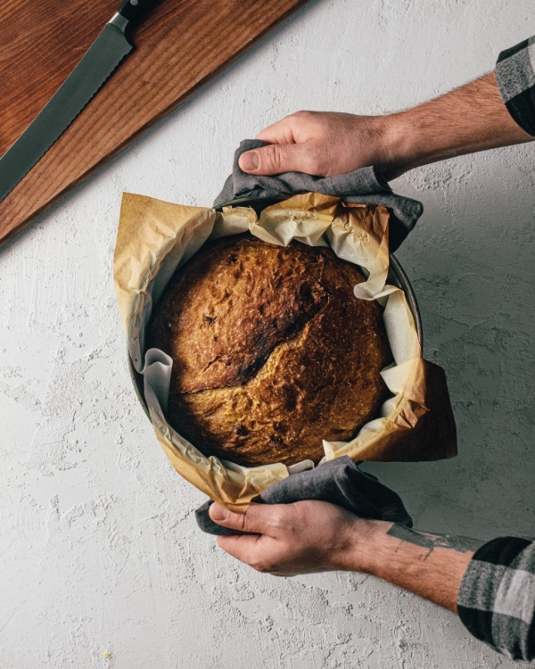 Dutch Oven Pumpkin Bread