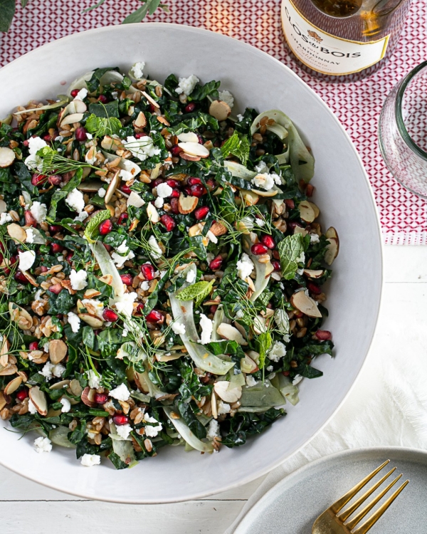 Farro & Pomegranate Salad 