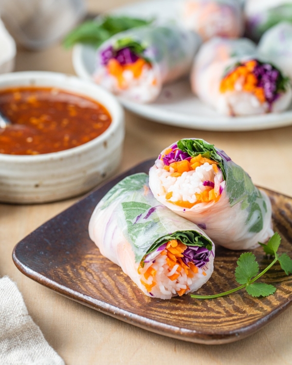 Fresh Spring Rolls & Sweet Chile Dipping Sauce