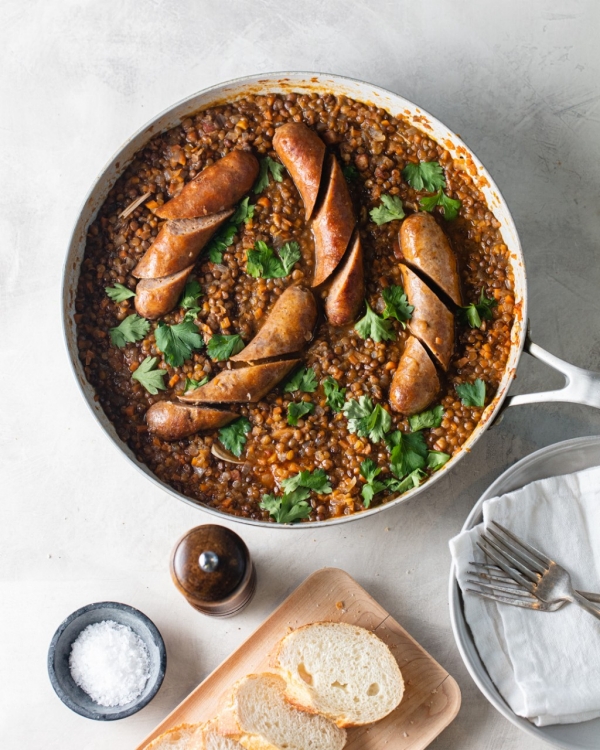 Lentils & Sausage