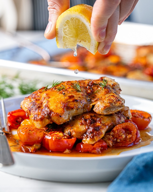 One-Pan Chicken with Tomatoes & Pancetta