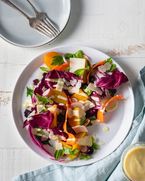 Roasted Beet & Shaved Root Salad