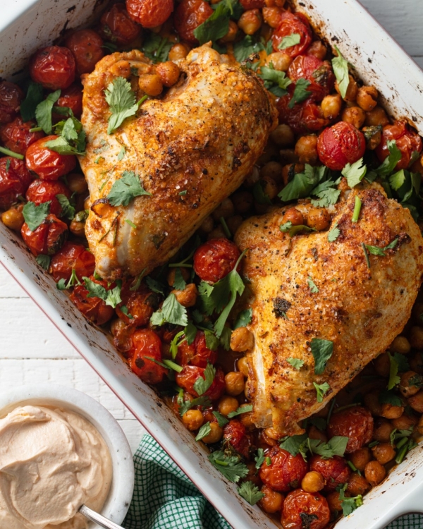 Roasted Paprika Chicken and Cherry Tomatoes