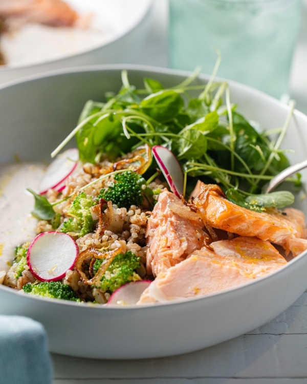 Salmon & Sunchokes Grain Bowl 