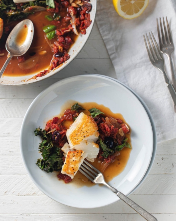 Sea Bass & Roasted Tomatoes