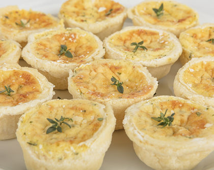Catering Cheddar Quiche